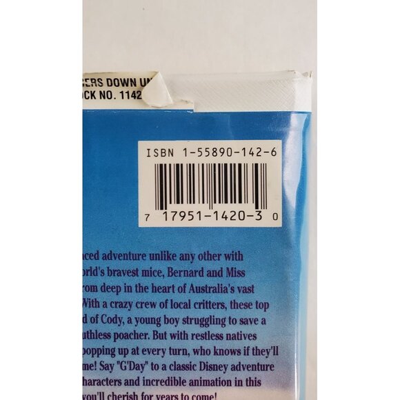 The Rescuers Down Under VHS Tape - Disney Black Diamond Classic - Picture 6 of 6